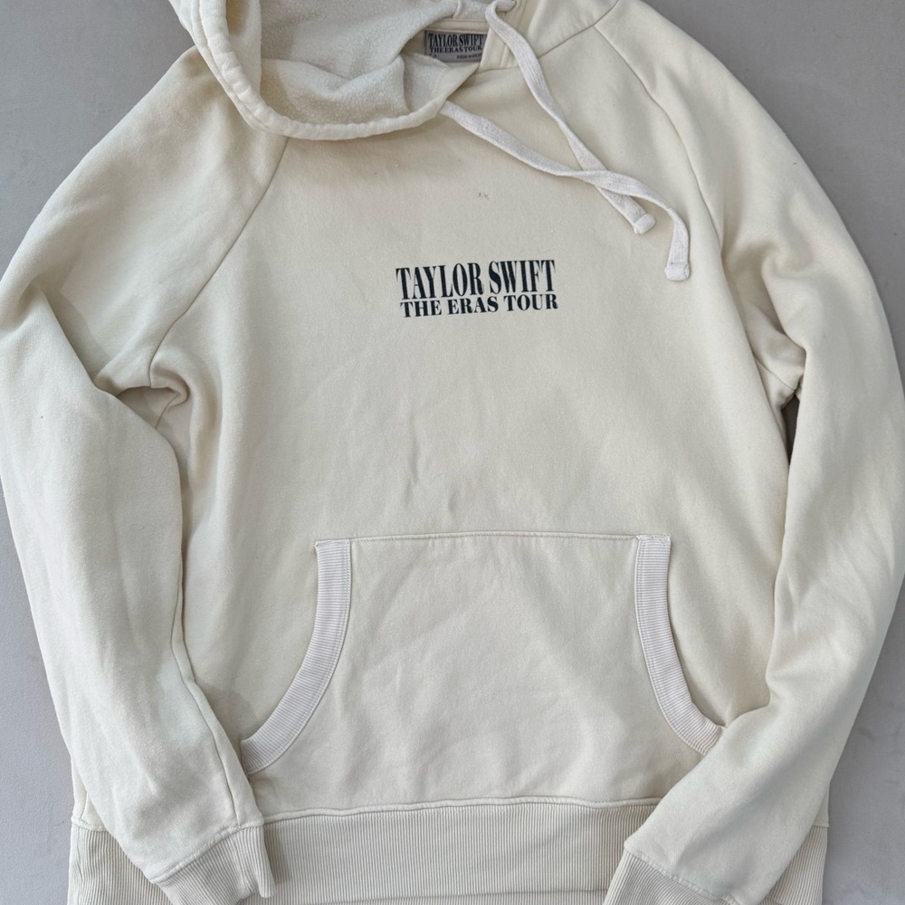 Taylor Swift Cream Eras Tour Hoodie Swifties Concert Merch 2023 The Eras Tour S - Picture 2 of 4